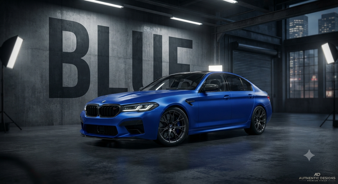 Blue Vinyl Wrap