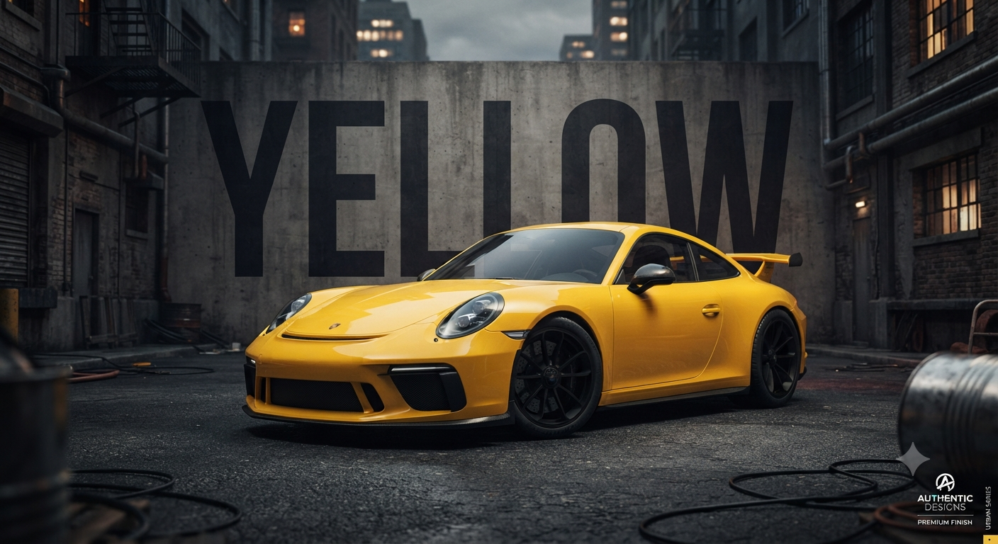 Yellow Vinyl Wrap